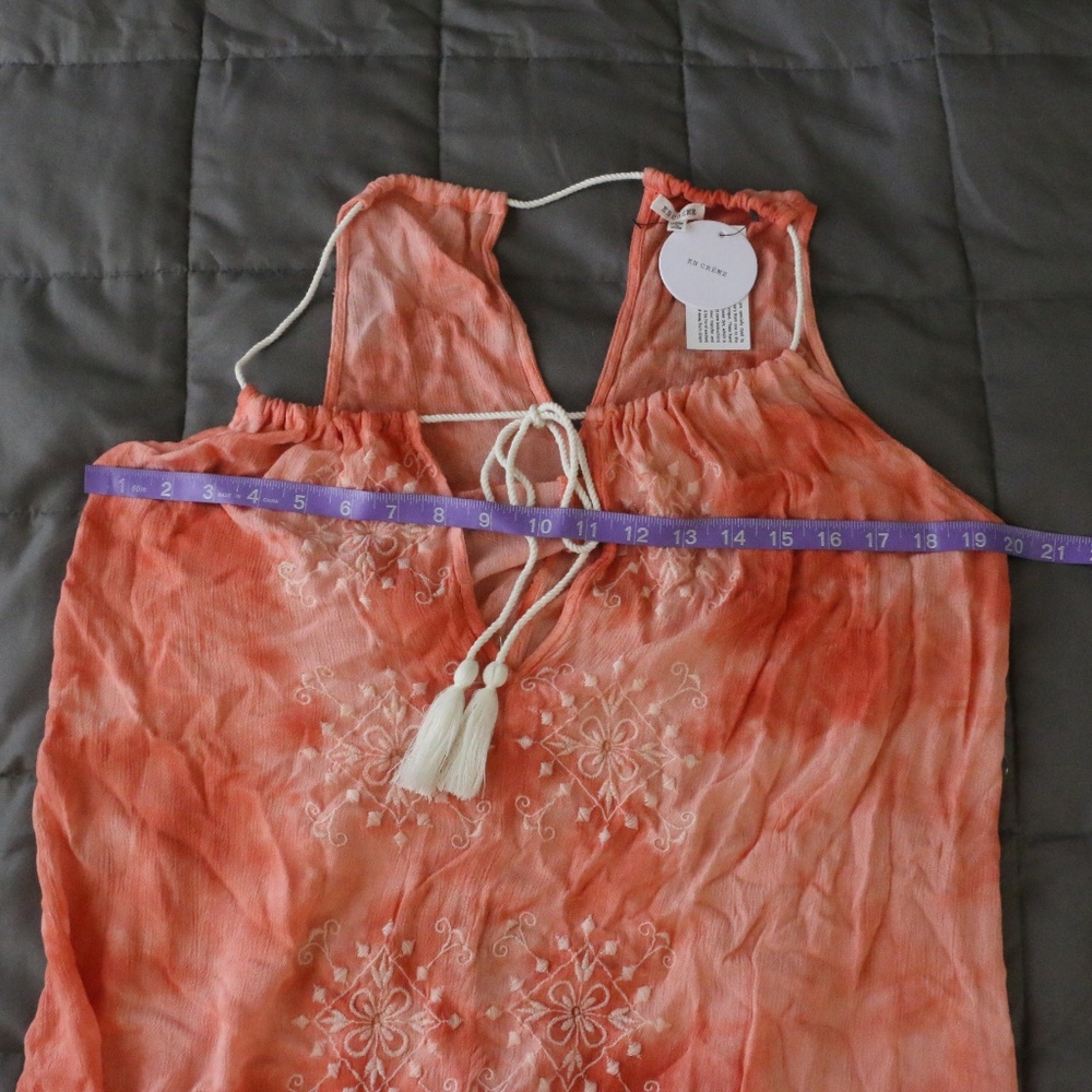 En Creme Rope Neckline Mini Sundress - Picture 7 of 8